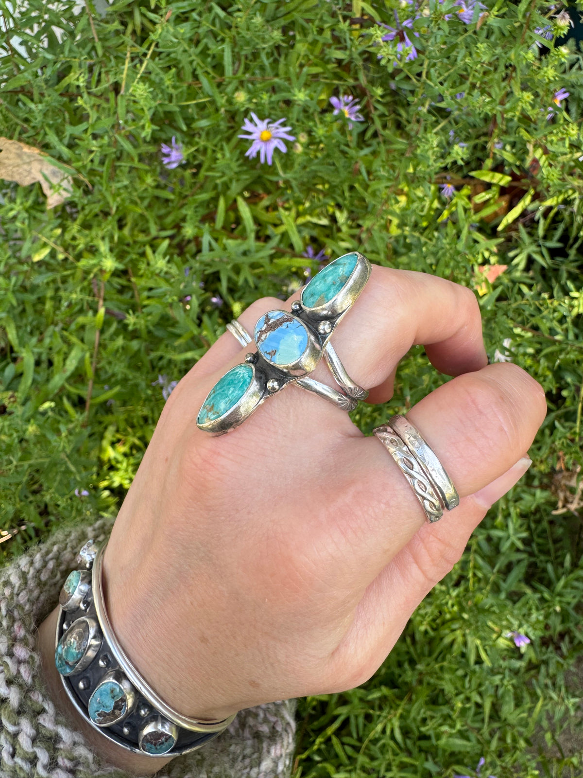 Golden Hills & Fox Turquoise - Size 7 1/2