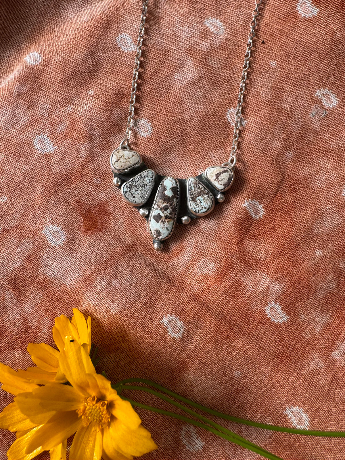 Dry Creek Turquoise Truckee Bib Necklace no. 2