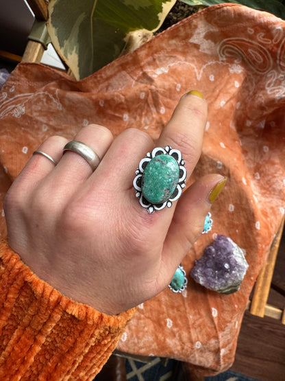 White Water Turquoise Statement Ring no.5 - CUSTOM