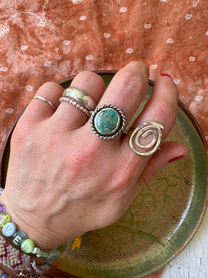 Carico Lake Turquoise Ring - Size 8 1/2