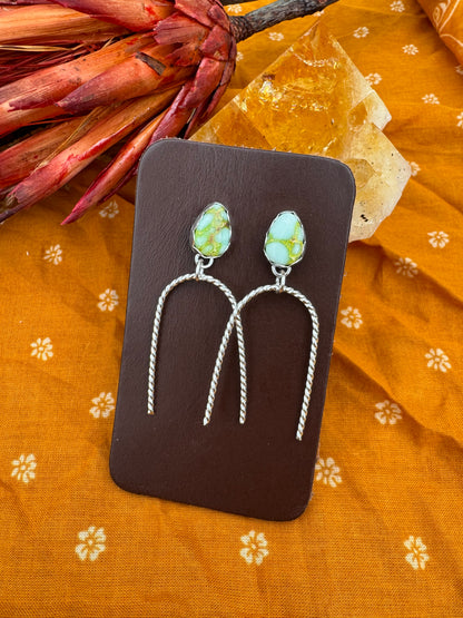 Palomino Turquoise "Arch" Earrings