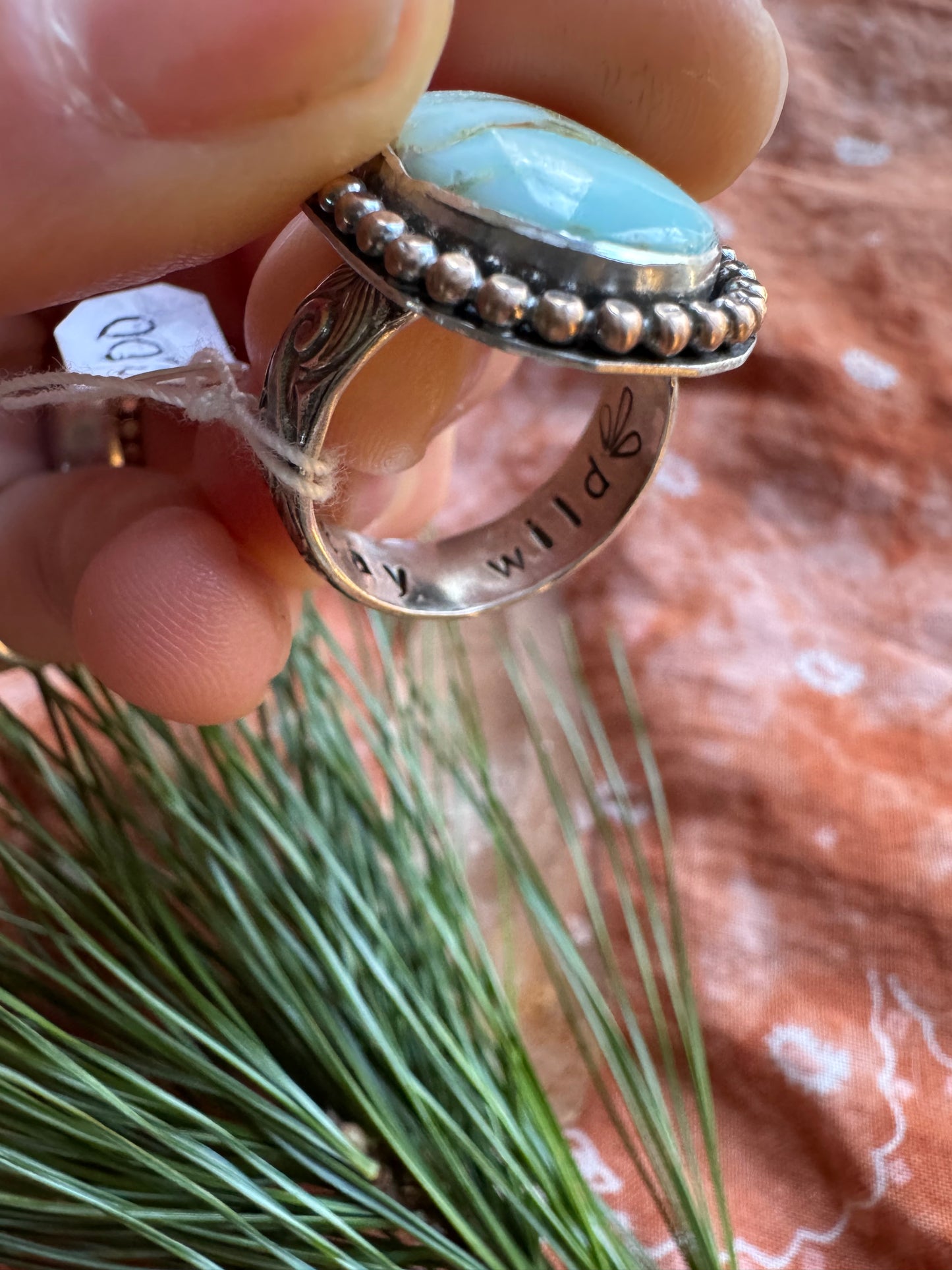 Lone Mountain Turquoise Ring - Size 7