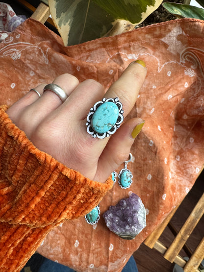 White Water Turquoise Statement Ring no.6 - CUSTOM