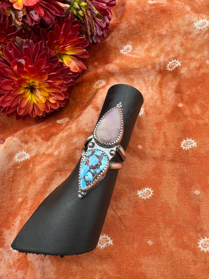 Golden Hills and Sugilite Statement ring - size 6