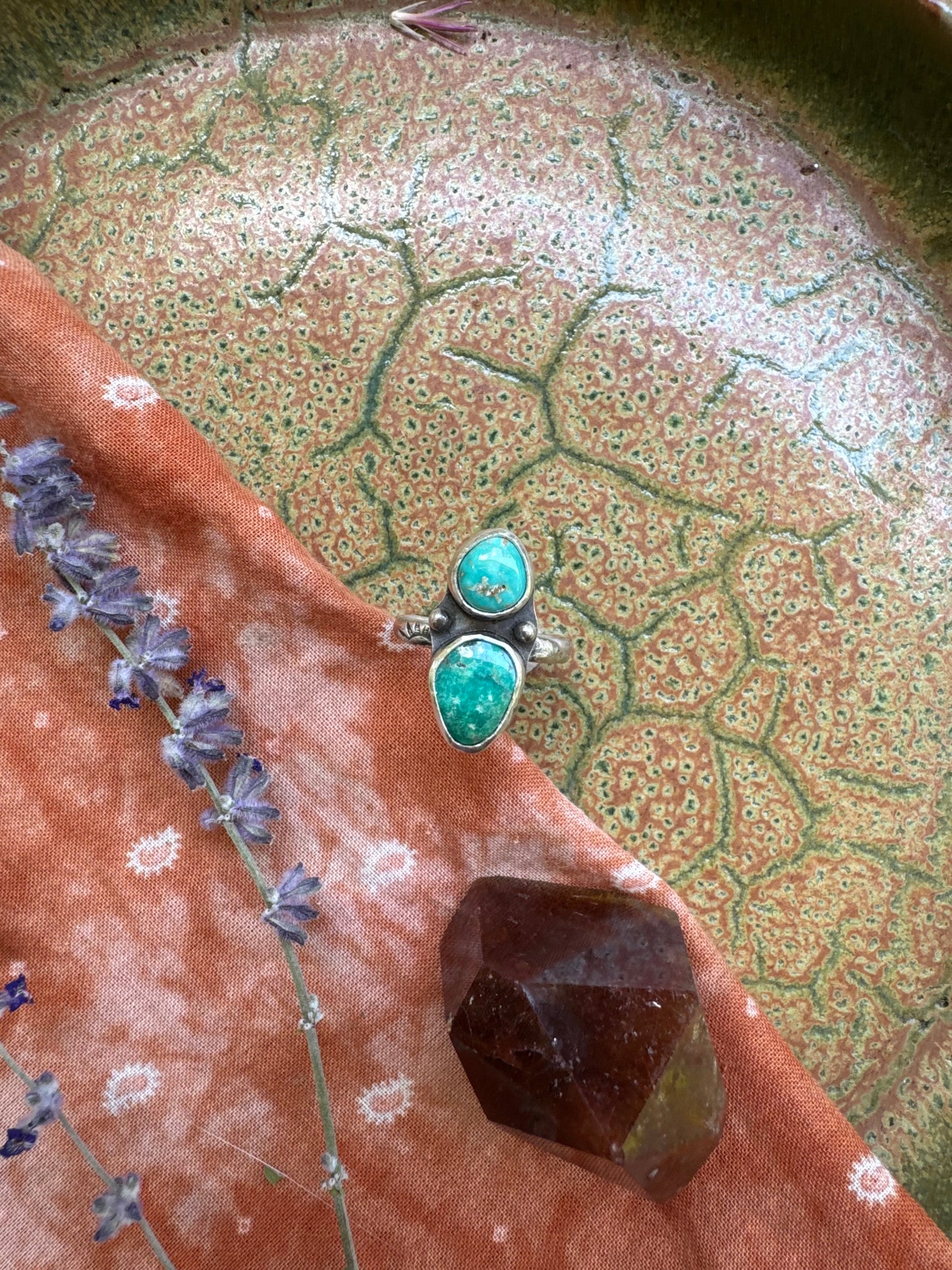Carico Lake Turquoise Ring - Size 6 1/2