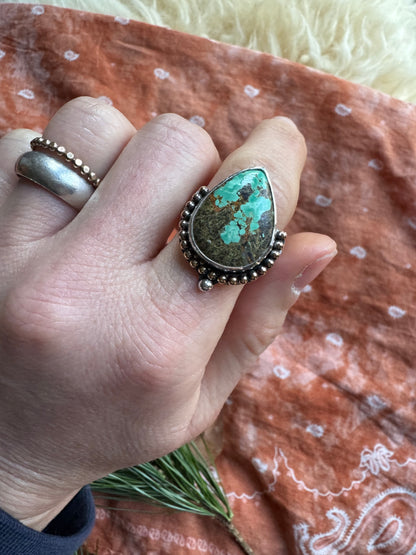 Tyrone Turquoise Ring - Size 10