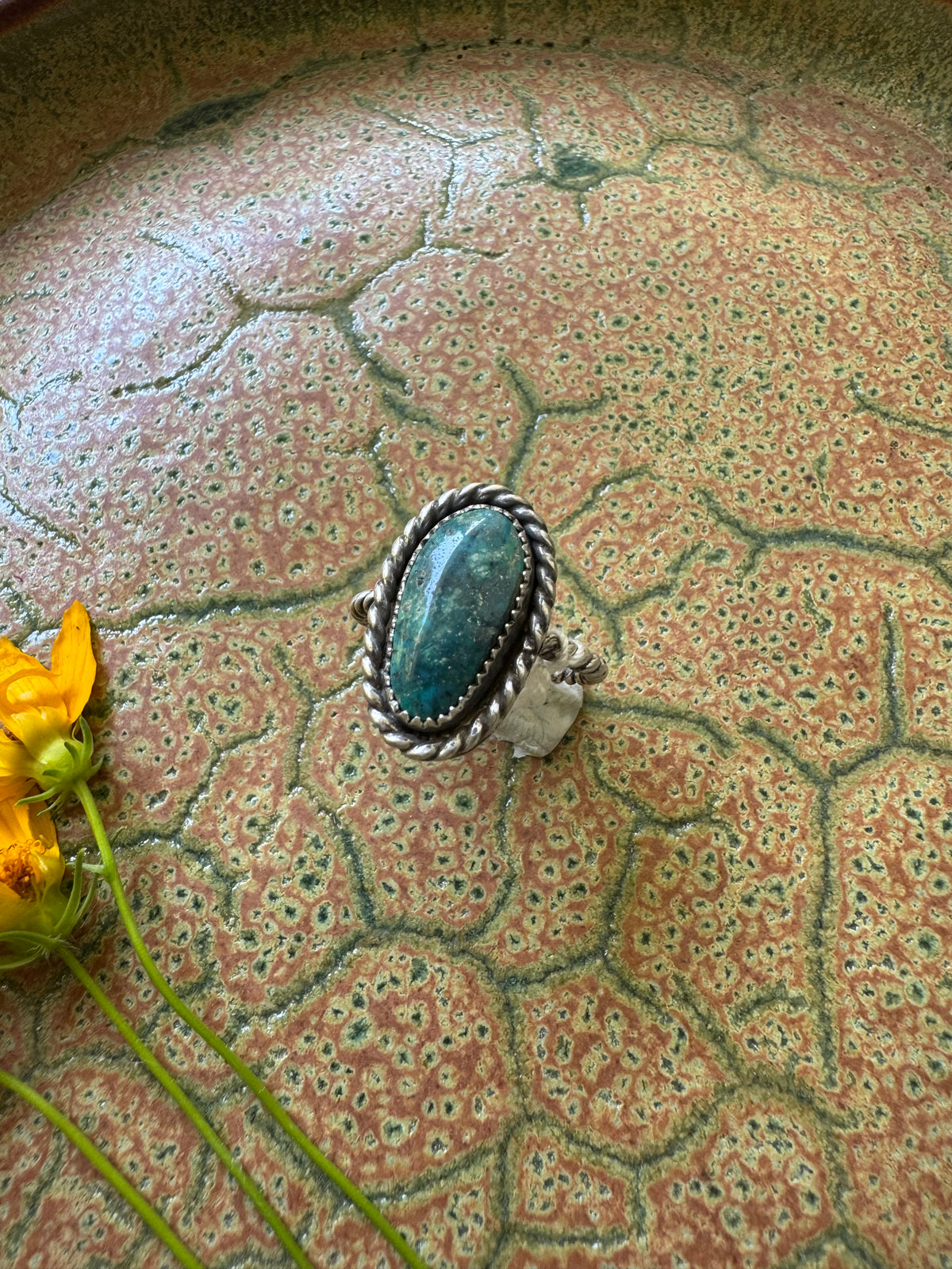 Stella Blue Turquoise Ring - Size 8