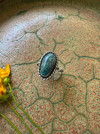 Stella Blue Turquoise Ring - Size 8