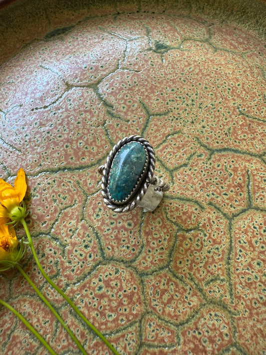 Stella Blue Turquoise Ring - Size 8