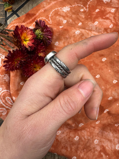 Royston Turquoise Horizon Ring - Size 6 3/4