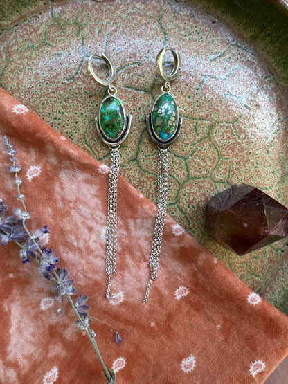 Sonoran Mountain Turquoise Duster Earrings