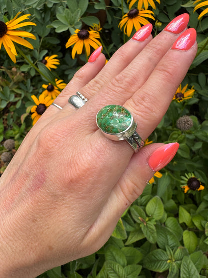 Sonoran Mountain Turquoise "Horizon" Ring - Size 7