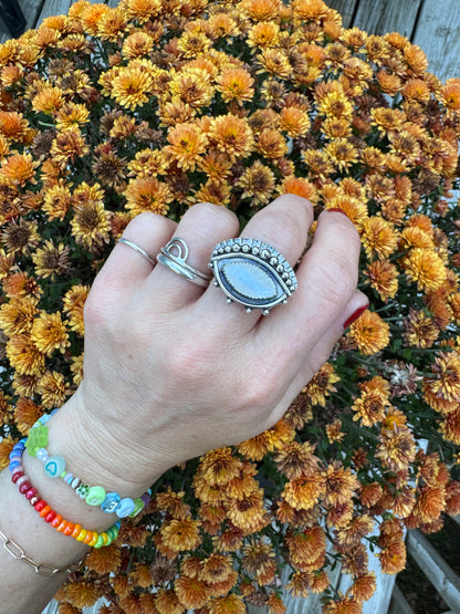 Moonstone "Seer" Ring - Size 8