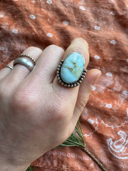 Lone Mountain Turquoise Ring - Size 7