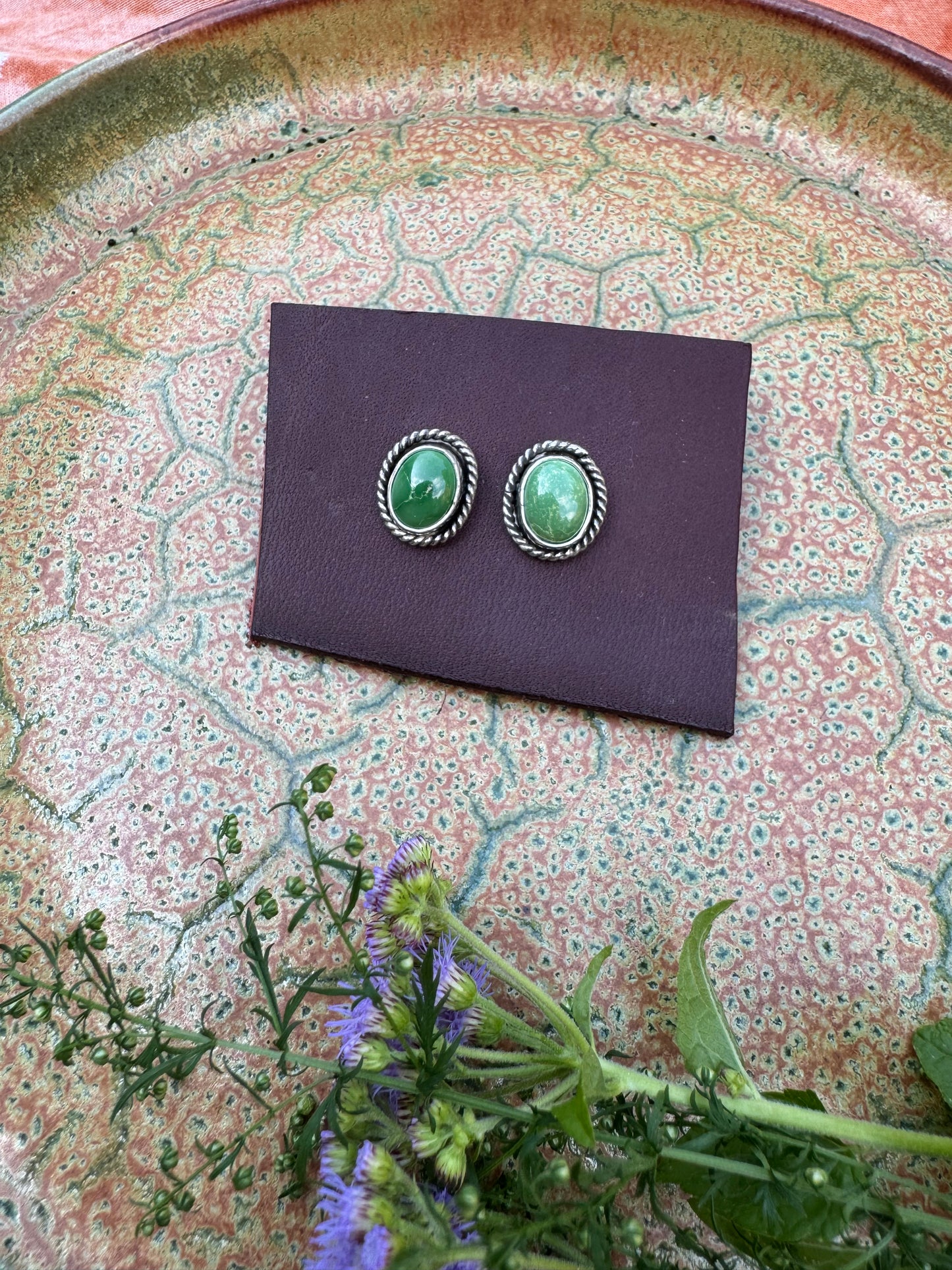 Sonoran Gold Turquoise studs no.2