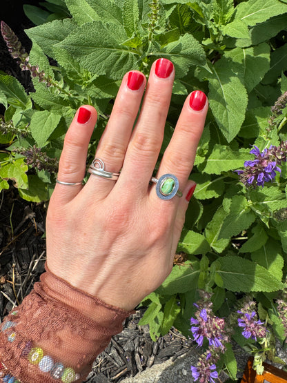 Sonoran Gold Turquoise "Hat Creek" Ring - Size 11 1/2