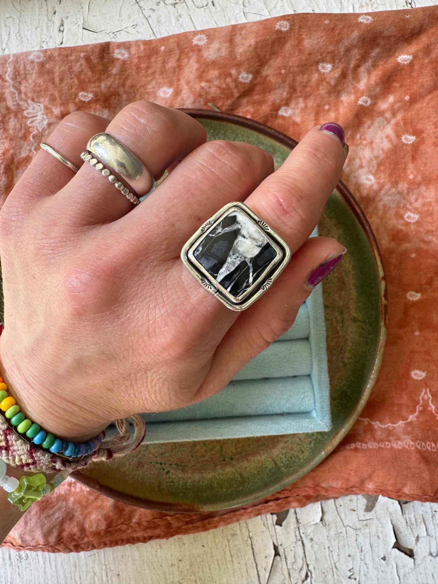 White Buffalo Ring no. 1 - Size  8 1/2