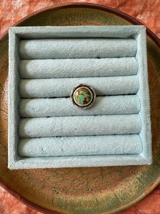 Royston Turquoise "Compass" Ring - Size 8 1/2