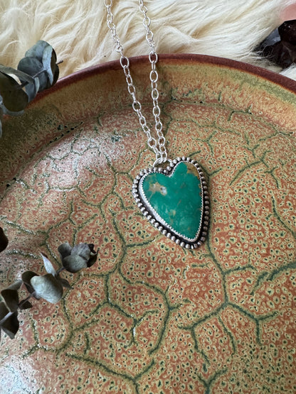 Turquoise "Sweet Heart" Statement Necklace