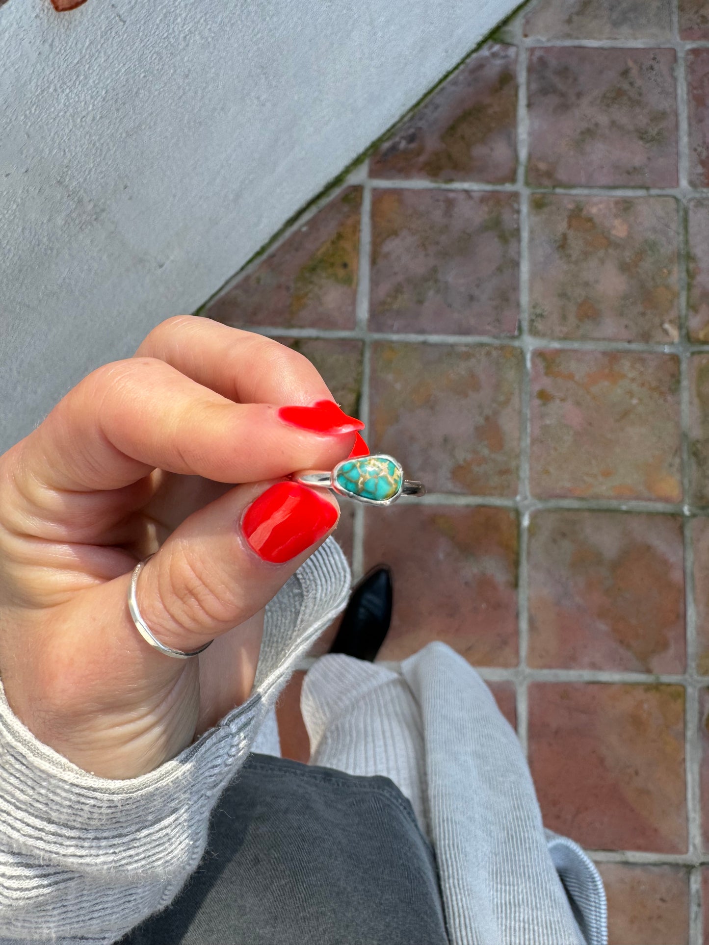 Lone Mountain Turquoise Ring - Size 7