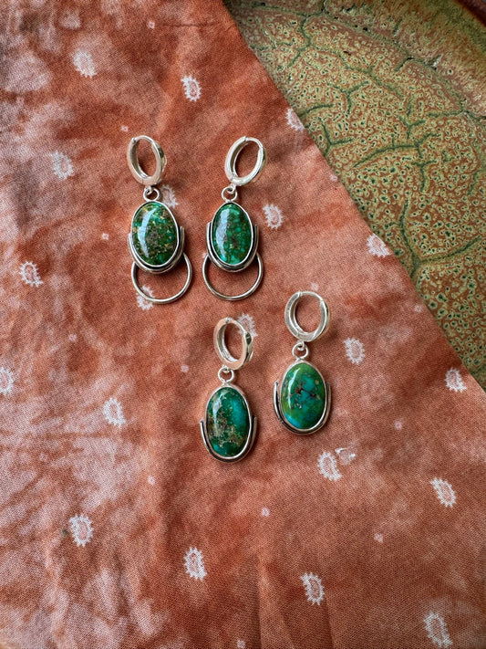Sonoran Mountain Turquoise Earrings with loop