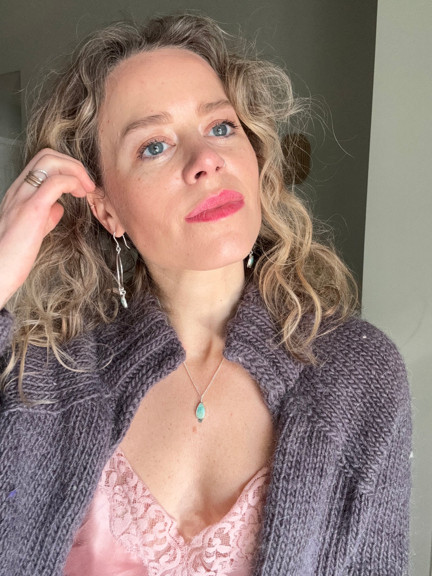 Turquoise Dainty Drop - no.7