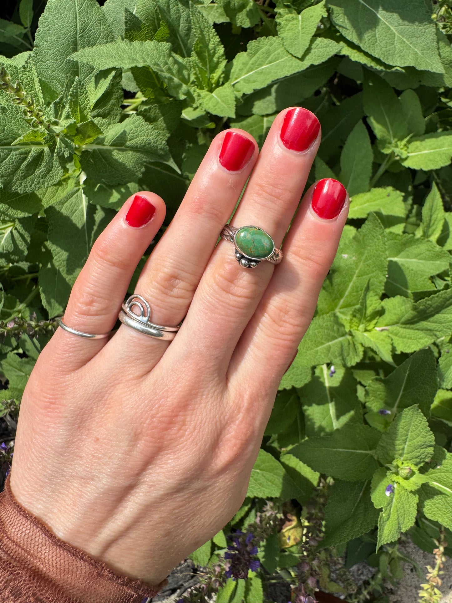 Sonoran Gold Turquoise "Waypoint" Ring - Size 5