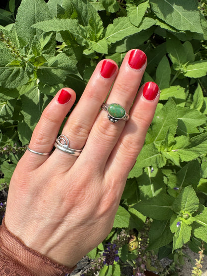 Sonoran Gold Turquoise "Waypoint" Ring - Size 5