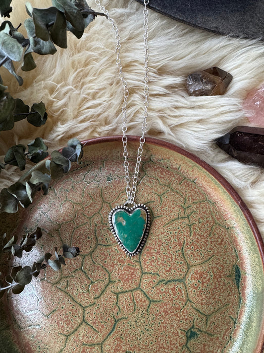 Turquoise "Sweet Heart" Statement Necklace