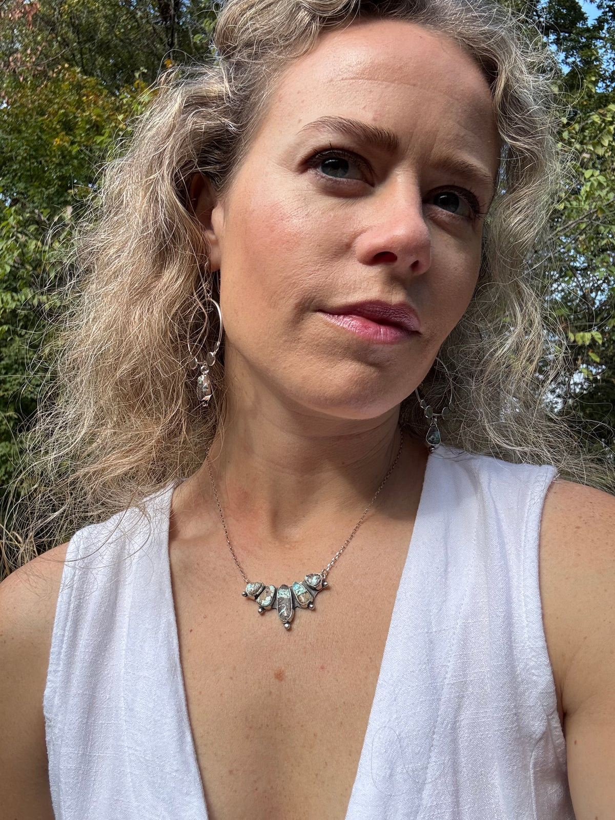 Dry Creek Turquoise Truckee Bib Necklace no. 1