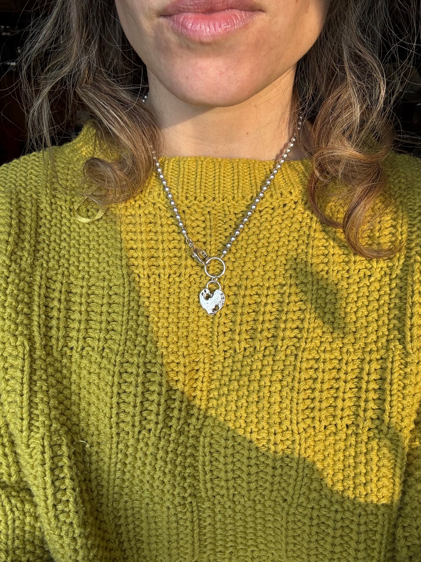 Scrappy Heart Pendant