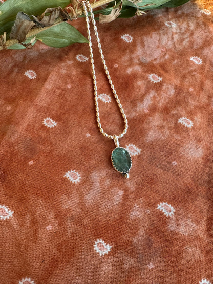 Mint Kyanite dainty drop no.4