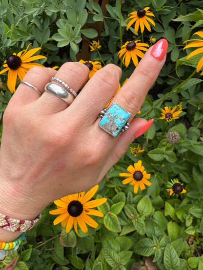 Kingman Turquoise Ring - Size 7 1/2
