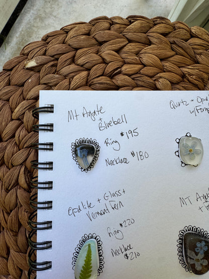 Deposit - made to order Agate + Botanicals no.1