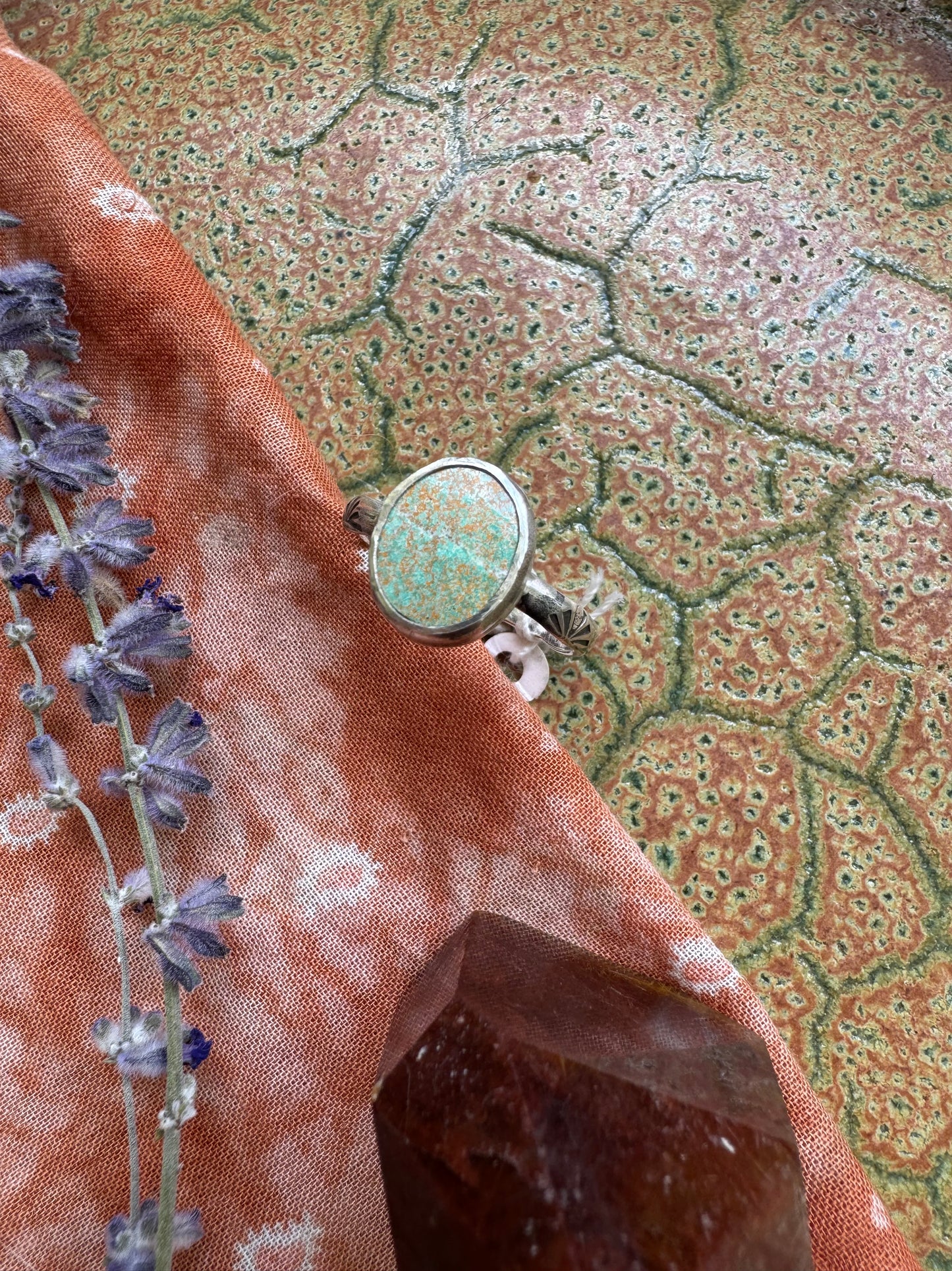 Carico Lake Turquoise Ring - Size 9 1/4