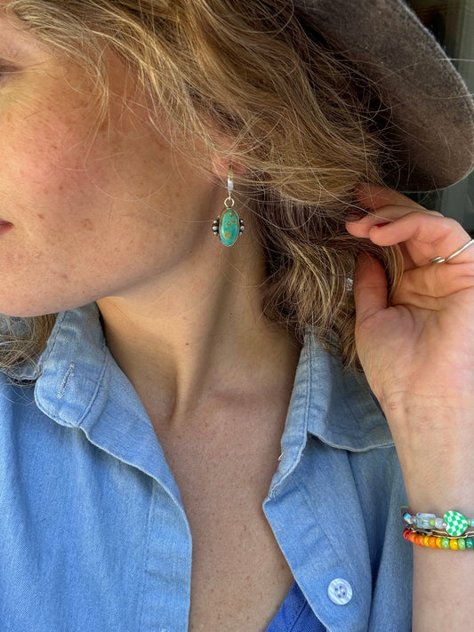 Tyrone Turquoise Earrings
