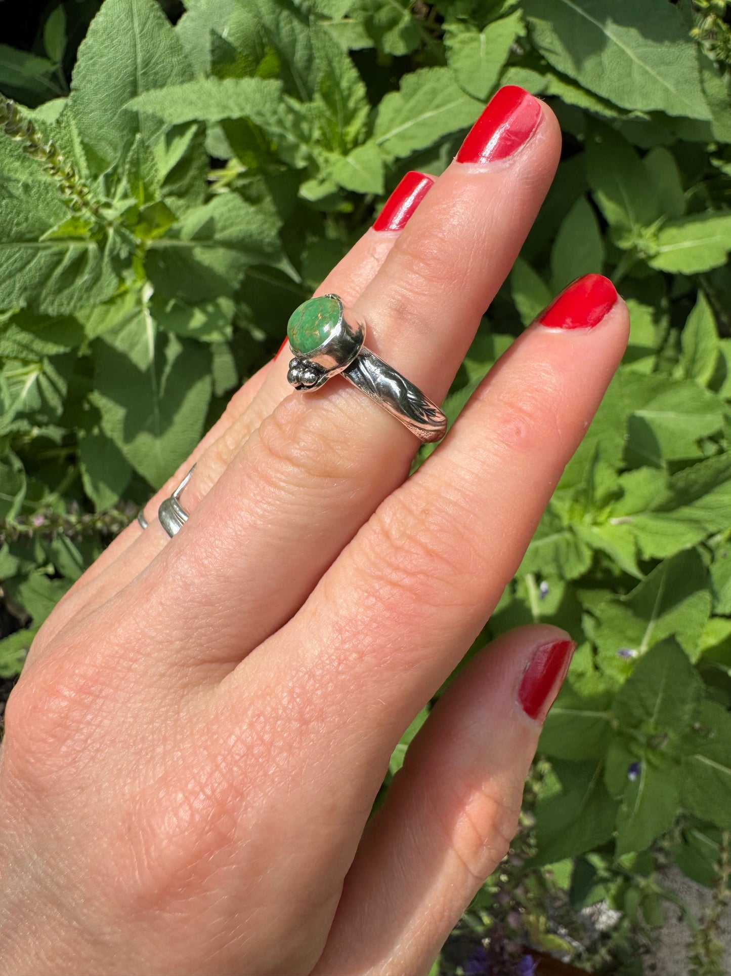 Sonoran Gold Turquoise "Waypoint" Ring - Size 5
