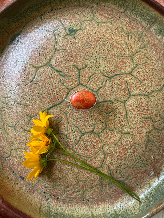 Apple Coral Ring - Size 5