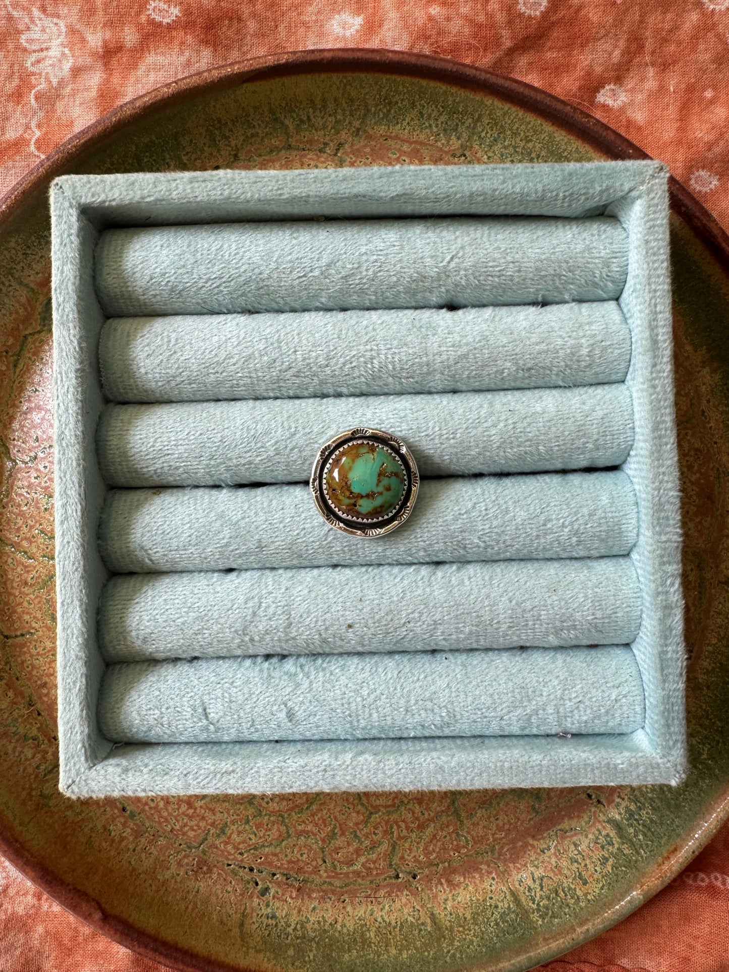 Royston Turquoise "Compass" Ring - Size 6