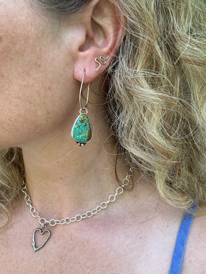 No. 8 Turquoise hoops