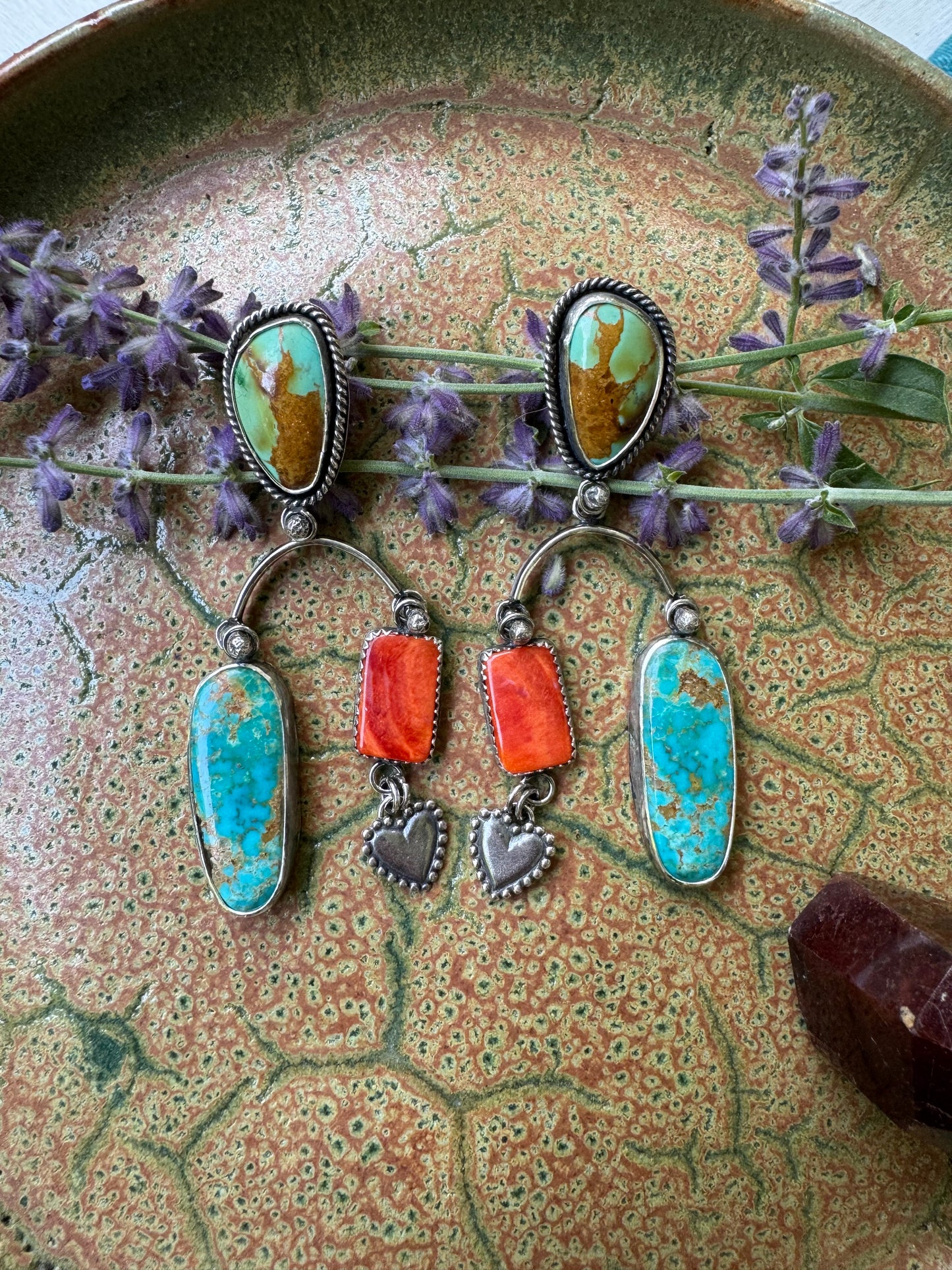 Turquoise Statement Earrings "In the Balance"
