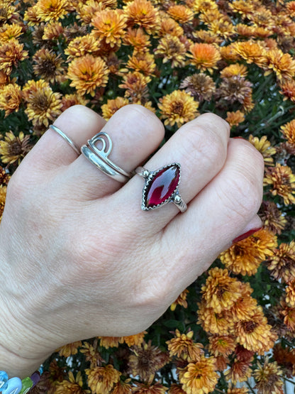Rhodolite Garnet Waypoint Ring - Size 7 1/2