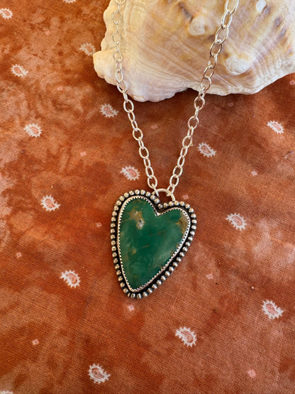 Turquoise "Sweet Heart" Statement Necklace