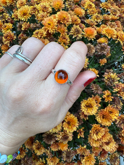 Amber Ring no. 2 - Size 7