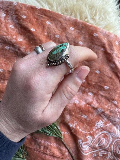 Tyrone Turquoise Ring - Size 10