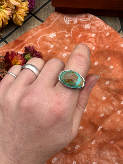 Royston Turquoise Horizon Ring - Size 9