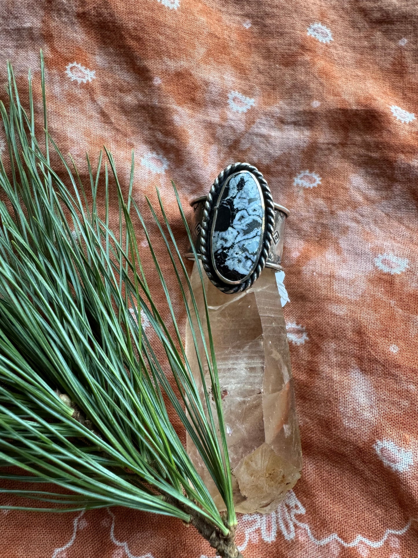 White Buffalo Statement ring - size 11