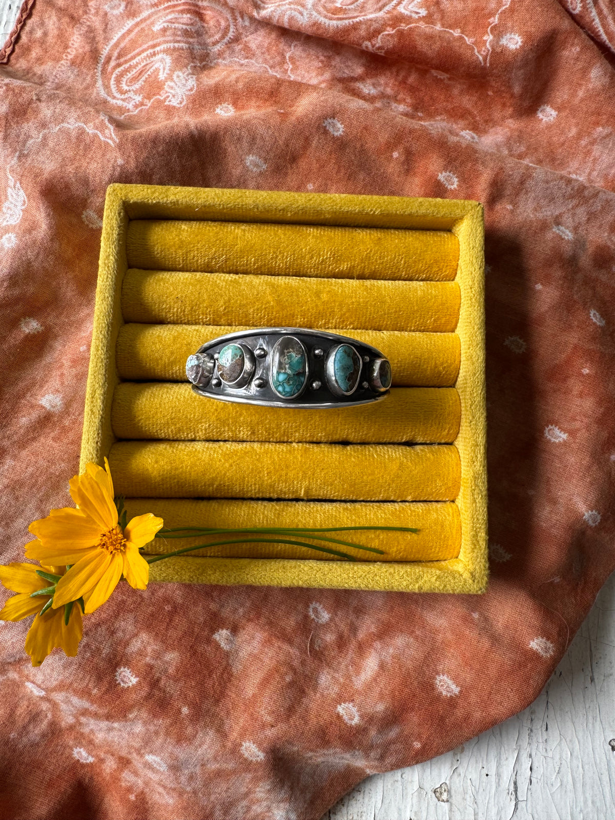 Dry Creek Turquoise Cuff - Size Small