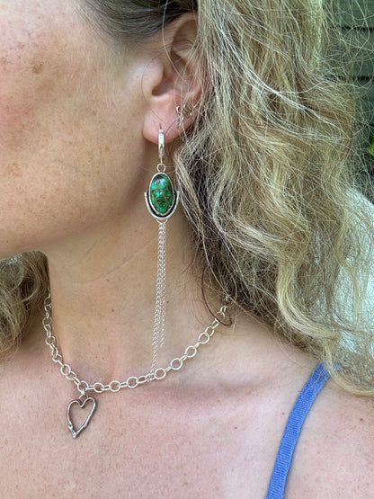 Sonoran Mountain Turquoise Duster Earrings