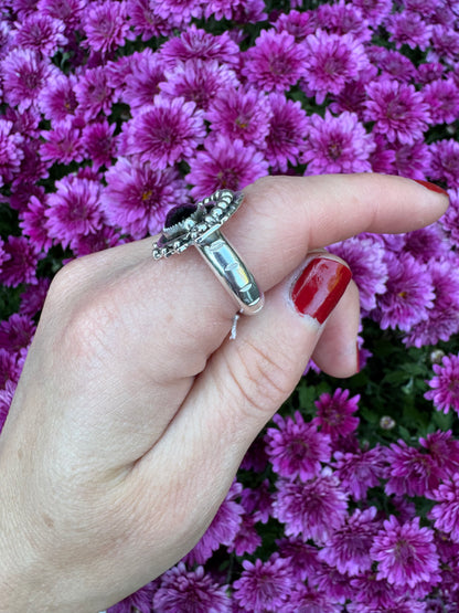 Black Onyx "Seer" Ring - Size 7 1/4